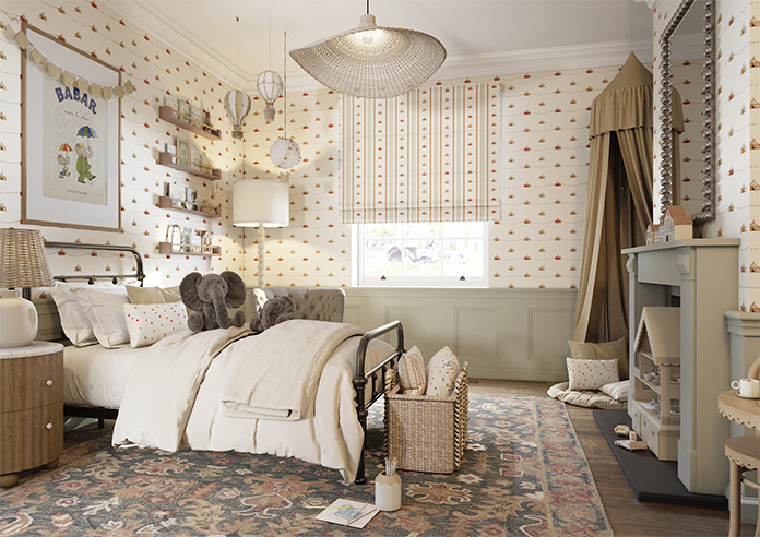 May Day, Tent Stripe Spice - Roman Blind - Image 6